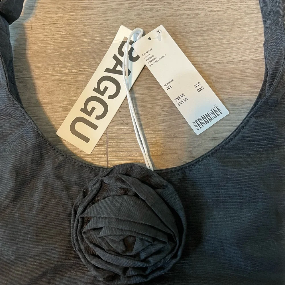 NWT Baggu x urban outfitters rosette small Black Women's Bag - Picture 3 of 6